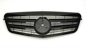Решетка радиатора 2-Fin Style Glossy Black для Mercedes Benz E Class W212 E63 2010-2013